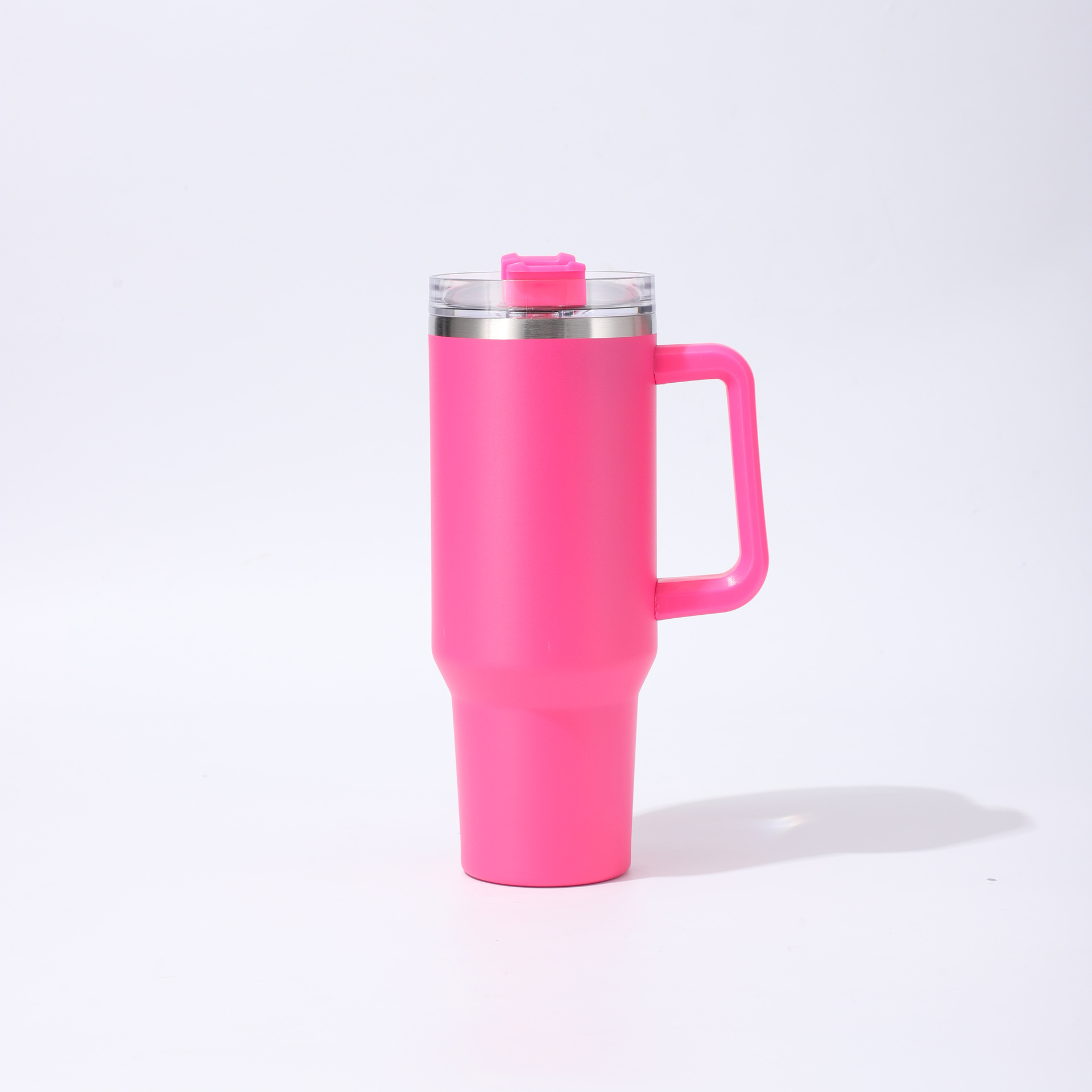 Isolierte Trinkflasche Mit Henkel Und Strohhalm Für Unterwegs_voghion.com