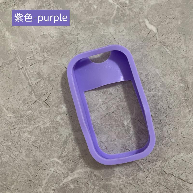 Pulverizador de tarjeta de silicona caso 45ml 50ml de Apple botella de color de silicona caso llavero sub-botella funda protectora