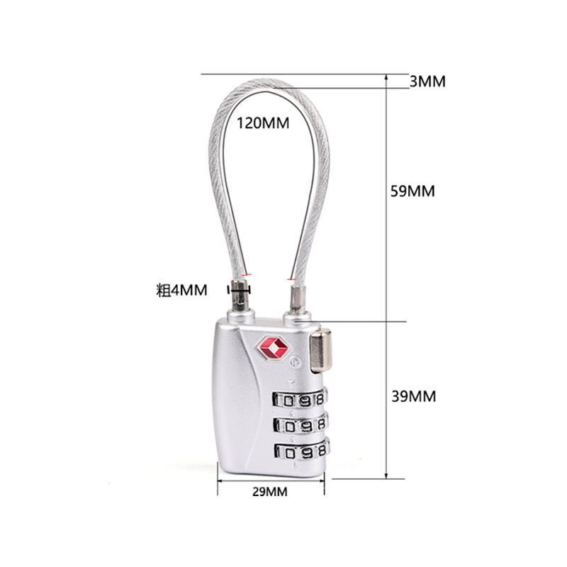 [Источник Фабрика] NBYT Overseas TSA Customs Стальной кодовый замок, Lock Box Bags, Шкаф-сумка H6303
