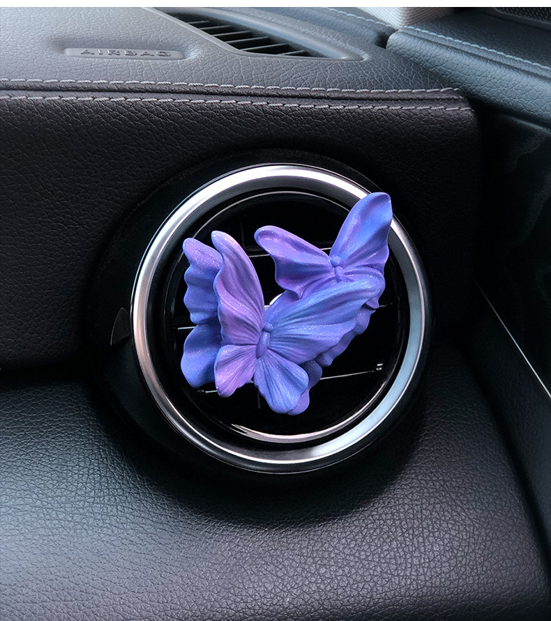 Butterfly Car Aromatherapy Air Outlet Decoration Car Perfume High-grade Fragrance Expansion Stone Car Accessories Ornaments Gift for Women