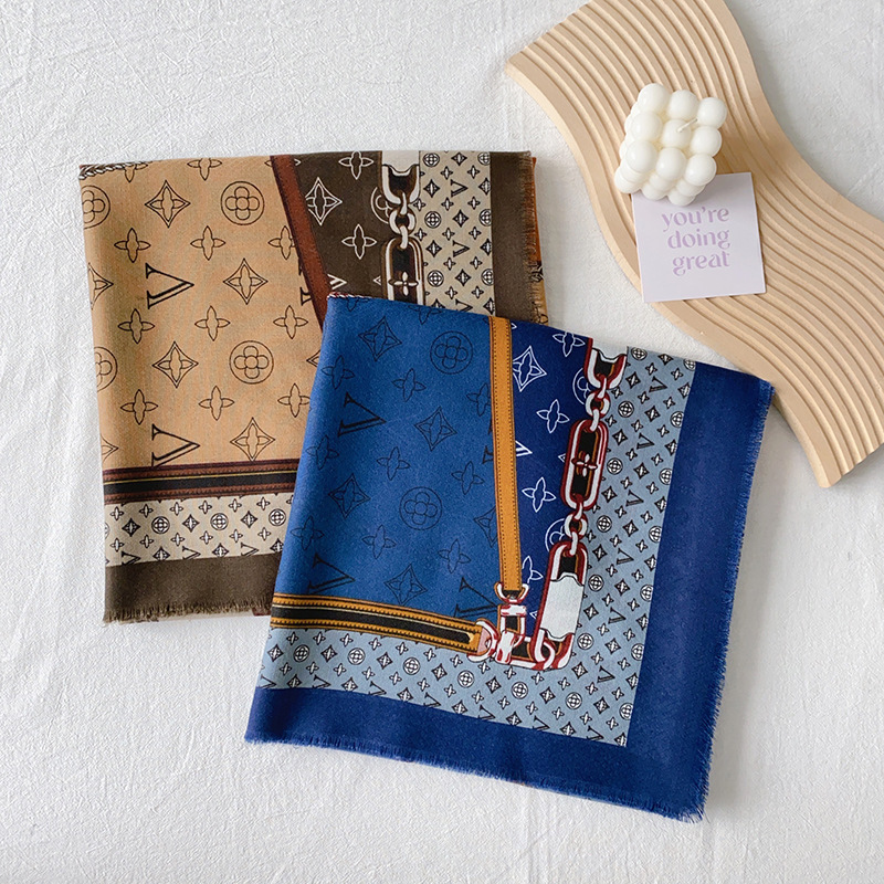 Nicho creativo multi-elemento color extranjero chal de alta sensación madre regalo de cumpleaños con bufandas