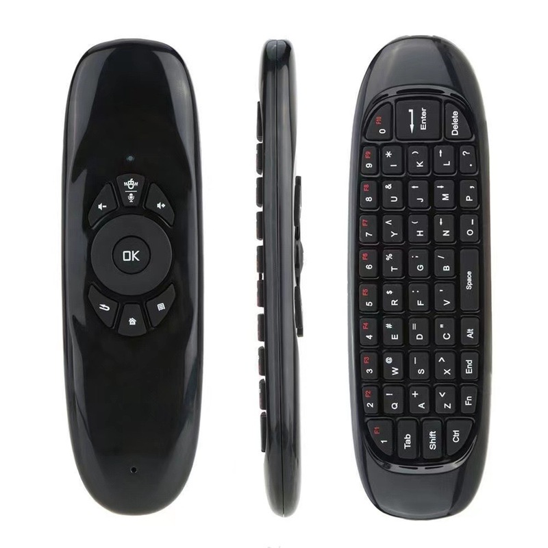 クロスボーダーカラフルなバックライト両面ムササビリモコン C120 音声スマートリモコン 2.4 グラムワイヤレス Bluetooth キーボード|undefined