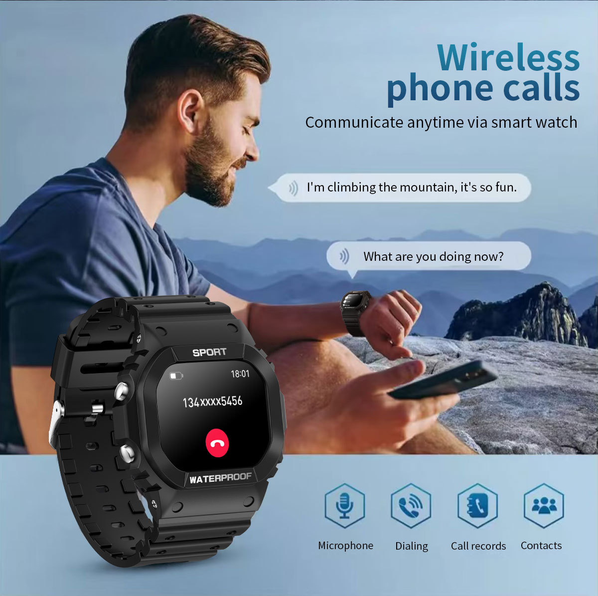 Lc31 Smartwatch Mit Touchscreen Wasserdichte Sportuhr Unisex_voghion.com