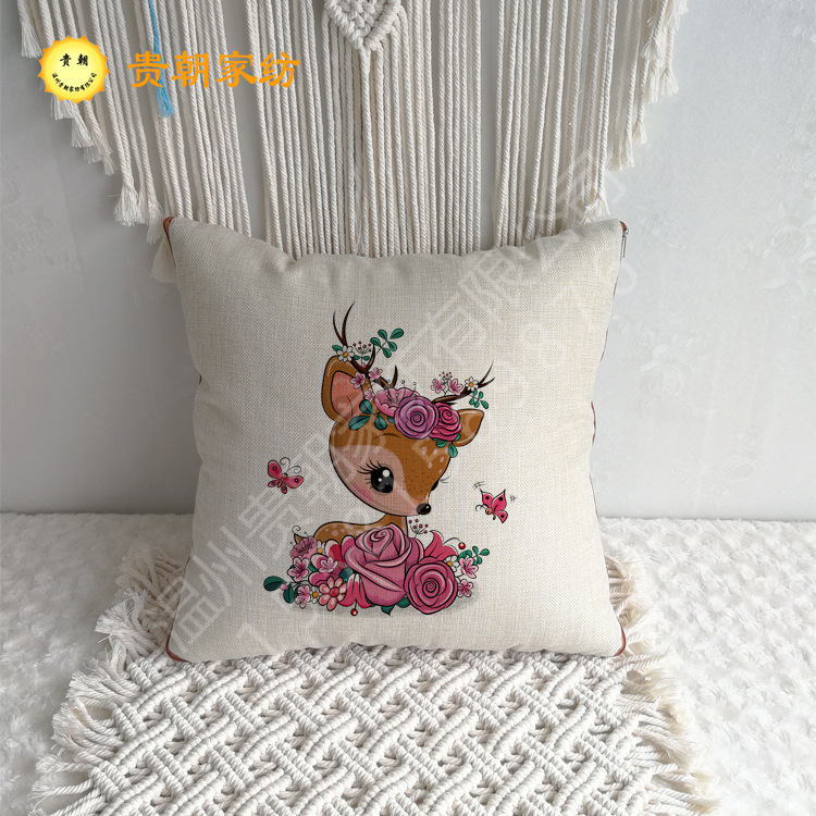 亚麻棉麻卡通抱枕 各大品牌汽车抱枕被 办公车用两用靠垫定制logo|ms