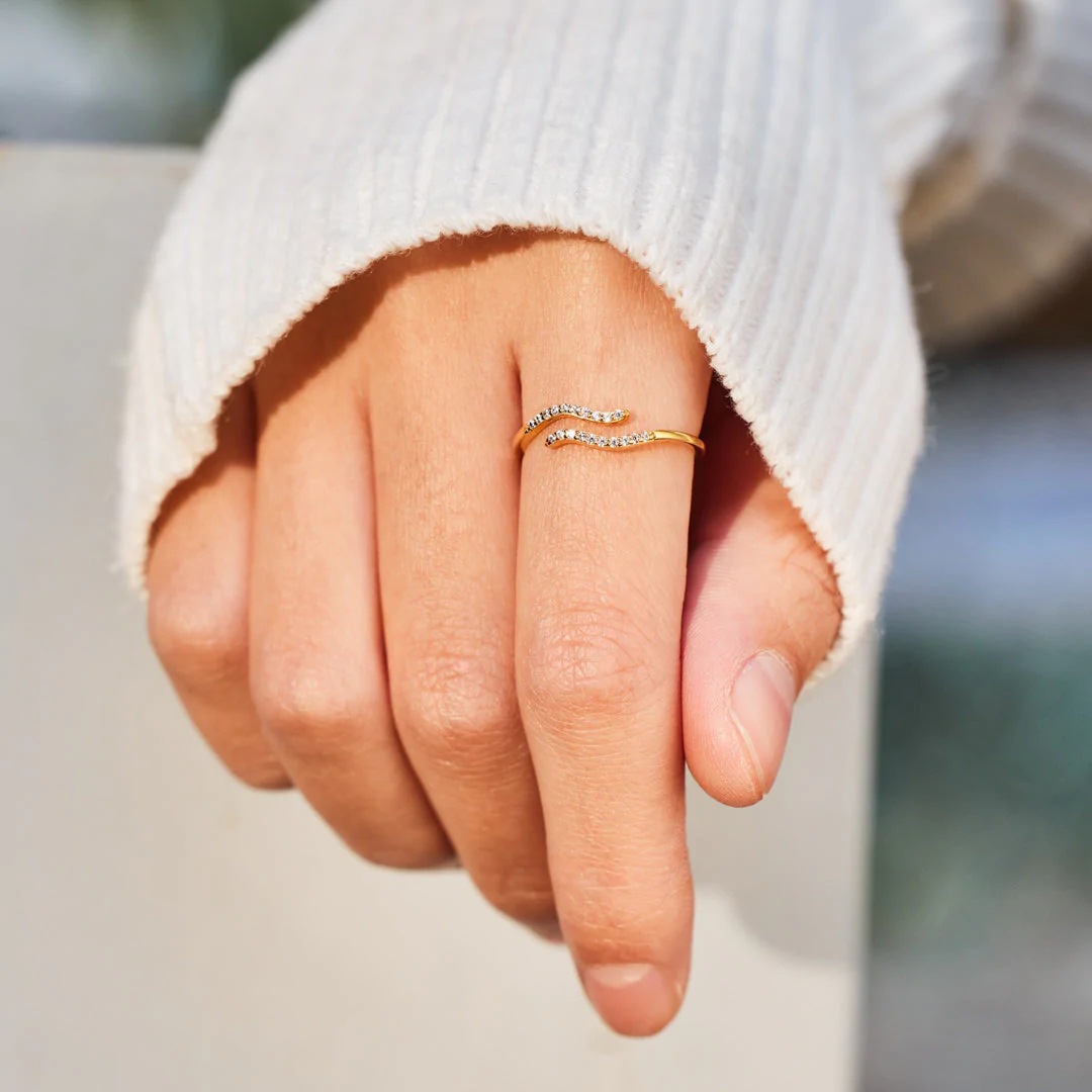 Adjustable Ring Size 1 Piece Quantity Daily Occasion 925 Sterling Silver Material 925 Sterling Silver Zircon Geometric Open Rings