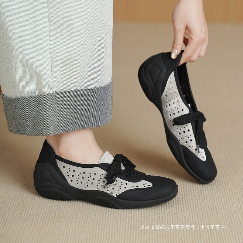 Sexy hollow-out German training shoes, women's autumn shoes, thick-soled Mary Jane shoes, lace-up soft-soled loafers, casual Forrest Gump shoes Sexy hollow-out German training shoes, women's autumn shoes, thick-soled Mary Jane shoes, lace-up soft-soled loafers, casual Forrest Gump shoes