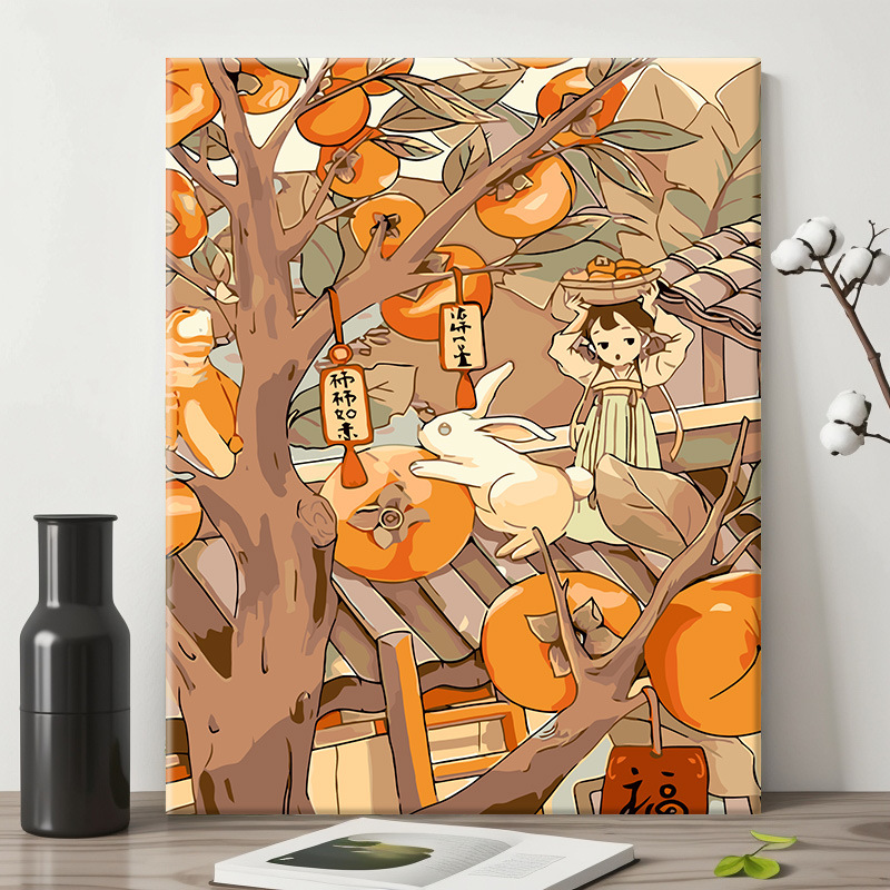 40 × 50 pintura al óleo digital color paisaje pintura pintada a mano relleno de color para niños curado fábrica de pintura decorativa al por mayor