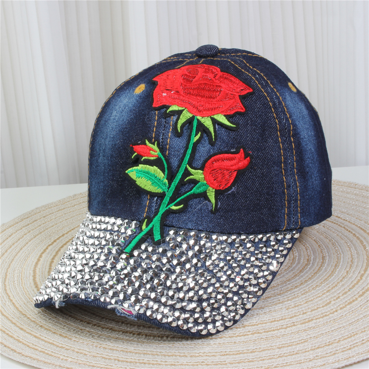 147g Weight Baseball Cap Hats Type Daily, Street Occasion Denim Material Letter, Usa, Butterfly Pattern All Seasons Season Unisex Gender Simple Style, Classic Style Style Curved Eaves Rim Unisex Simple Style Classic Style Letter Usa Butterfly Curved Eaves Baseball Cap 22