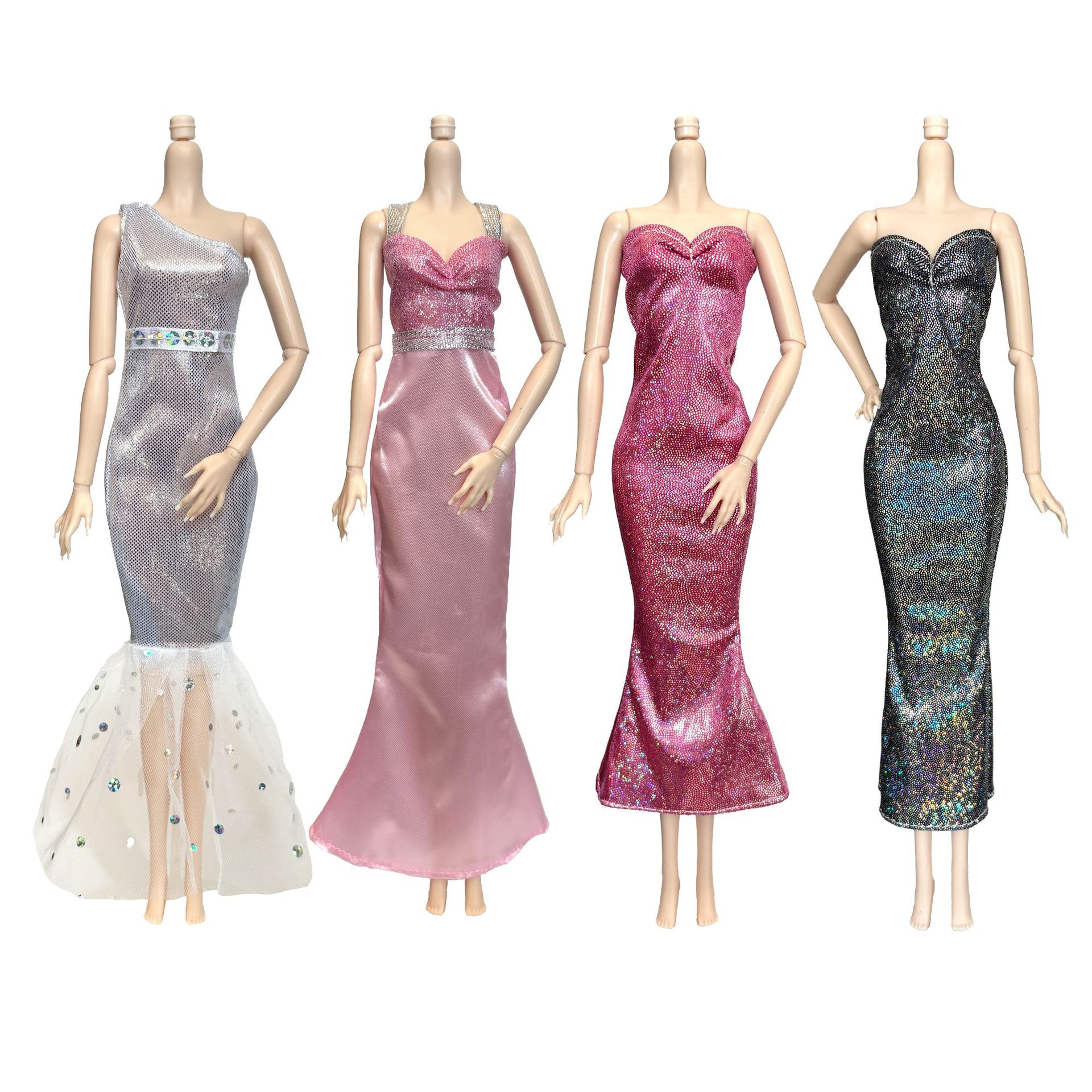 Cross-Border 30cm 11inch Yituan Barbie Doll Clothes Toy Dress-Up Doll Fashion Dress Skirt Fishtail Wholesale