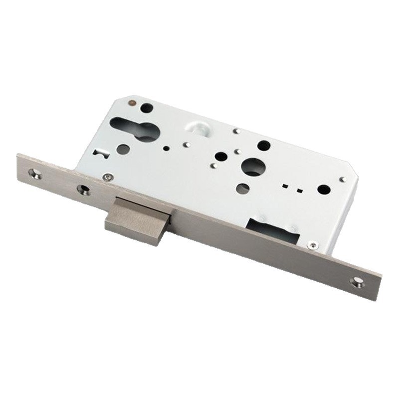 Cuerpo de cerradura de puerta de pozo de tubo de incendio de acero inoxidable 304 personalizado Cuerpo de cerradura de fuego de canal certificado CE Cuerpo de cerradura de lengüeta cuadrada única estándar europea