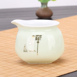 陶瓷公道杯茶漏套装分茶器分茶杯功夫茶具单个公平杯工汝窑倒茶器