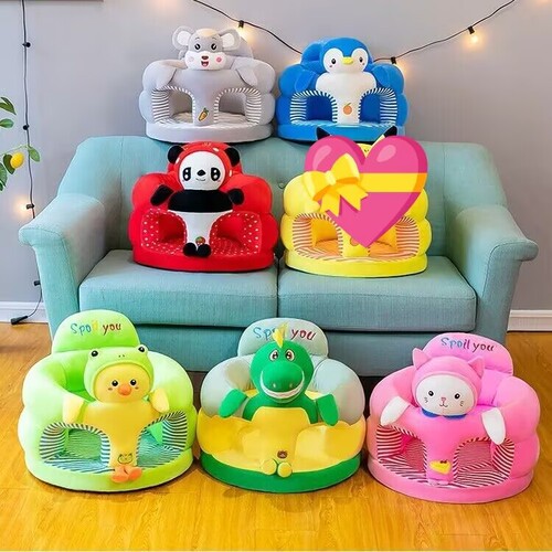 New Creative Children's Sofa Plush Toy Baby Cartoon Learning Seat Chair for Infants and Toddlers, Factory Wholesale