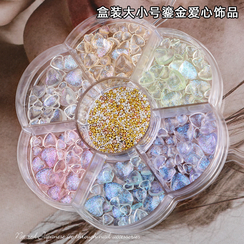 transparent nail decoration