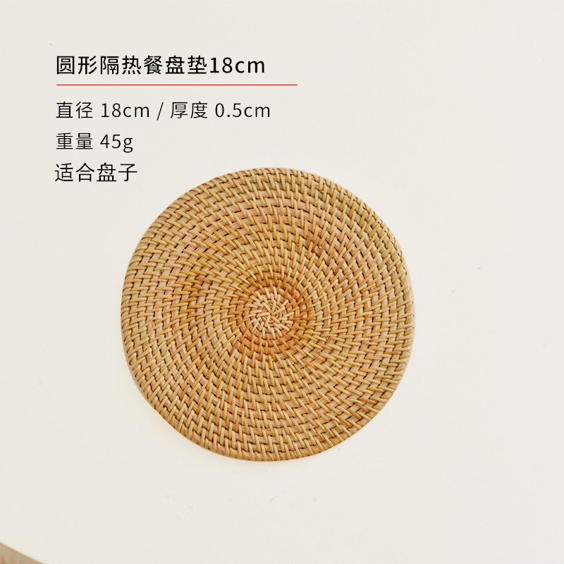 Cojín de aislamiento térmico, cojín de taza, cojín de caña, cojín de cuenco anti-corrosión, cojín de mesa resistente a altas temperaturas, cojín de platos resistente al calor, cojín de tetera