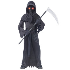 ハロウィーンCOS服死神衣装パーティーcos道具クロスボーダー発光眼鏡舞台演技服セット卸売り