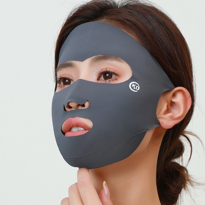 Máscara solar para pesca al aire libre de verano, máscara especial de golf para correr, hielo transpirable, fácil de respirar