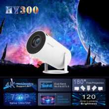 HY300/HY300pro��ͲͶӰ�����ܰ�׿4K��ͥʽ���߱�ЯͶ��13720P