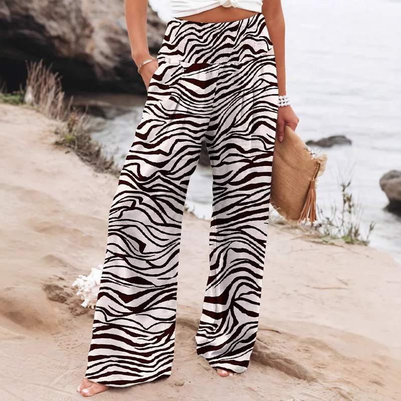 Fashionable zebra, trousers, new collection