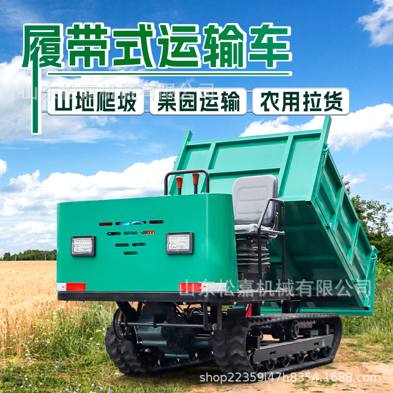Huerto doméstico todo terreno montañoso camión de transporte de tigre de montaña de arroz alto rastreo camión de transporte de volcado