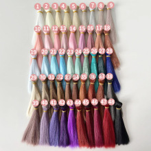 雅乐bjd/sd棉花娃娃假发发排高温丝直发发排高15厘米宽1米diy