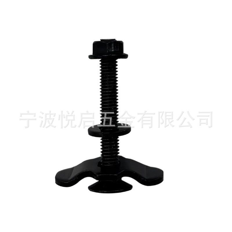 8.8級RVキャンピングカー改造用黒色M8ネジ固定バックルアルミレールアクセサリー20/40/60mm|undefined