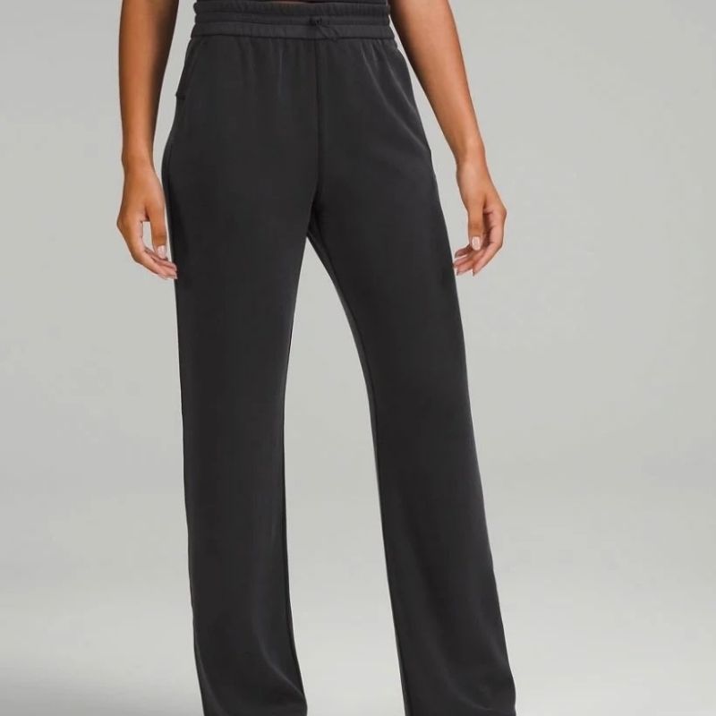ルル レディース ストレート エアーパンツ ソフトストリーム ワイドレッグ スリム モーダル カジュアル ルーズ ハイウエスト カジュアルで多用途