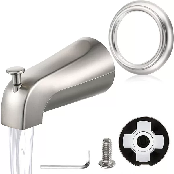 Decorative Cover Bathroom Hidden Wire-drawing Bathtub Faucet Pull-down Outlet Bathtub Faucet Can be Substitute Cross-border Processing