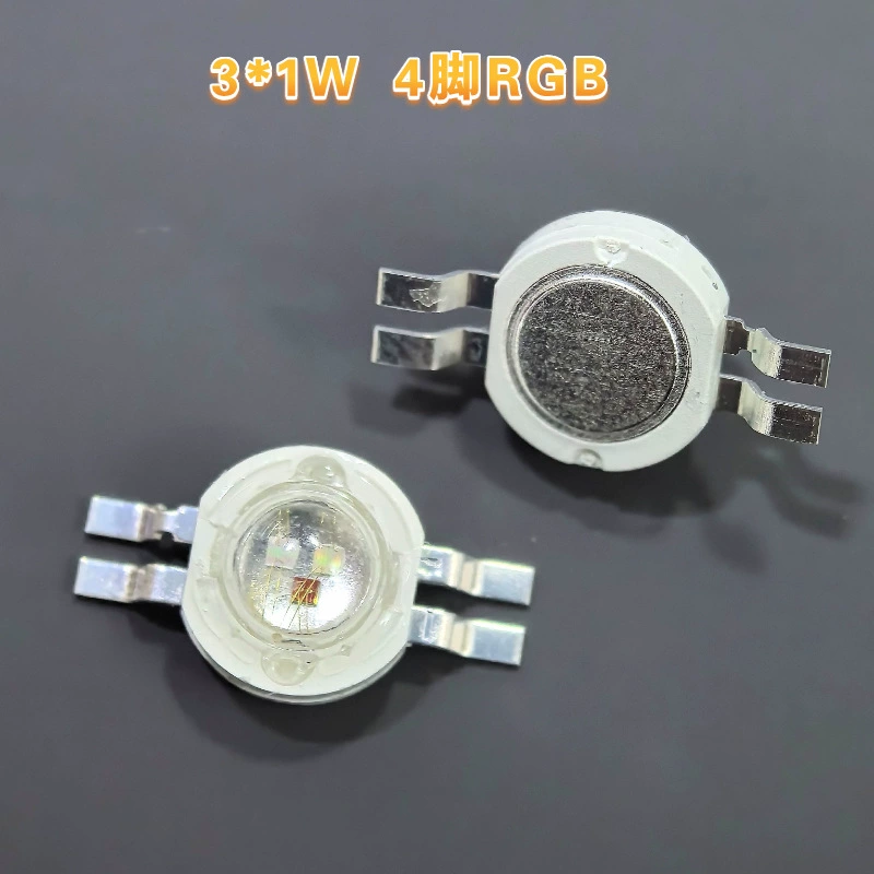 [3WRGB мощный LED диоды с несколькими выводами, к Red Green Blue RGB на алюминиевой основе, семикрасочная мощность]