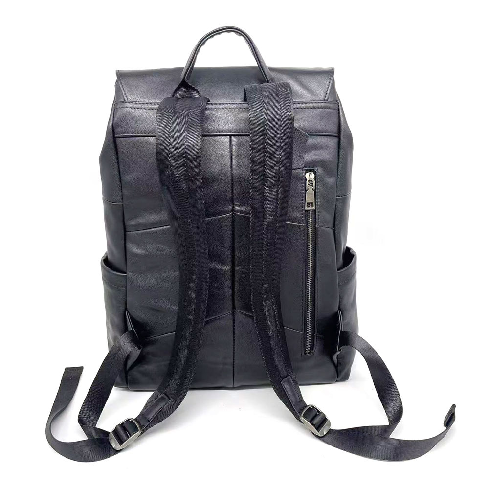 Men's Leather Business Backpack For Travel And Office Work_voghion.com