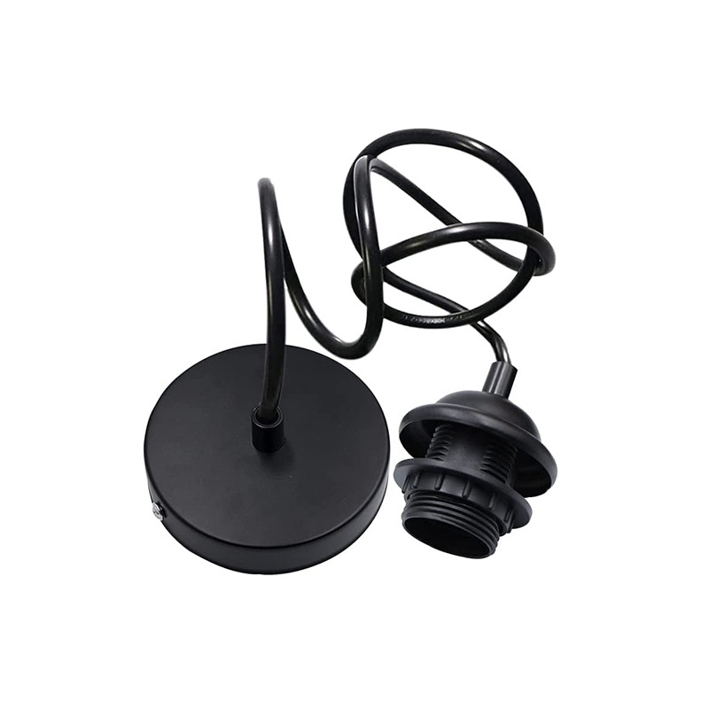 Portalámparas E27 al por mayor portalámparas montadas en la pantalla candelabro de estilo simple DIY colgante de comedor simple de estilo industrial retro