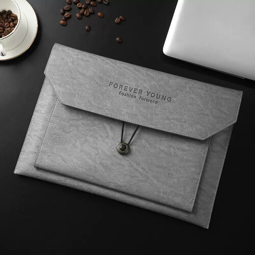 File bag a4 file bag men's large capacity document file large thickened leather storage custom logo