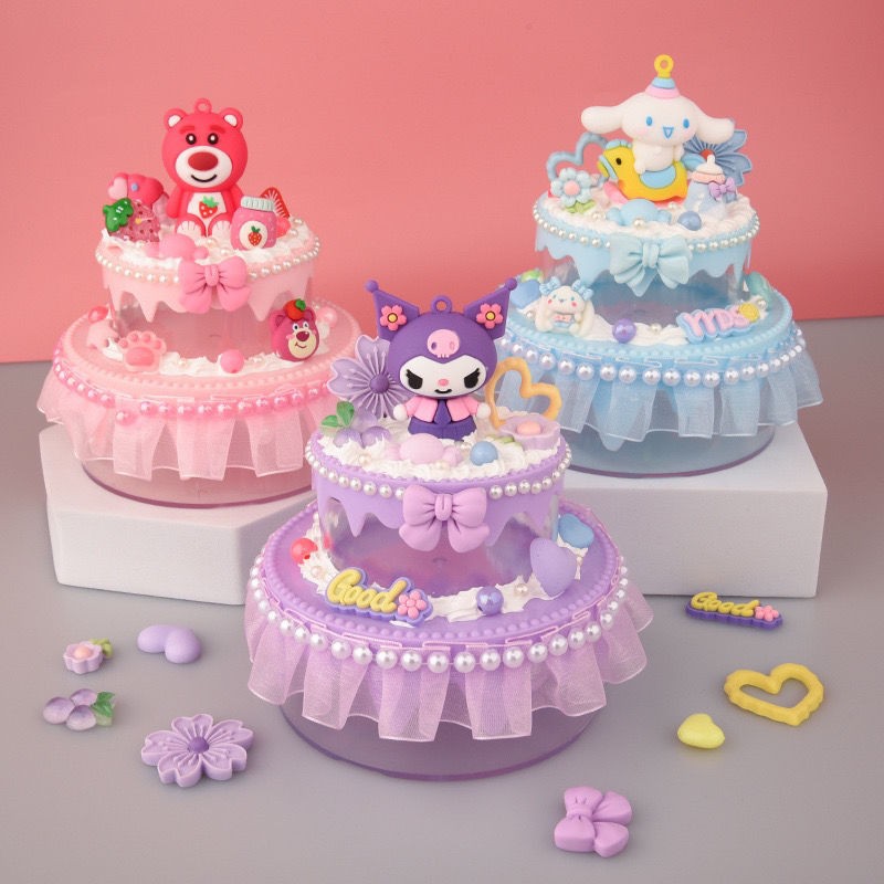 奶油胶diy材料手工制作材料包儿童玩具女孩子新款创意小蛋糕