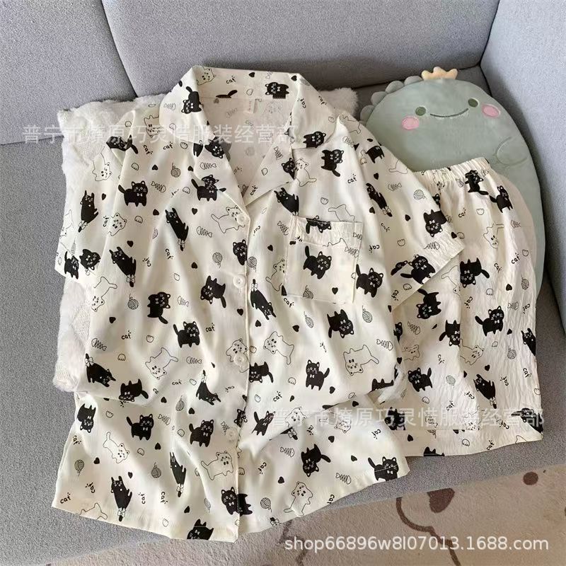 Zd-2341-4#Black and white cat