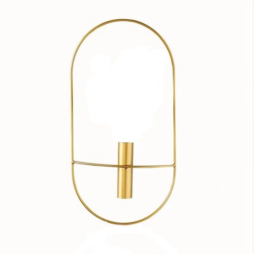 Nordic-style gold lightweight wrought iron diamond-shaped wall hanging creative home living room bedroom background wall decoration round wall ornament