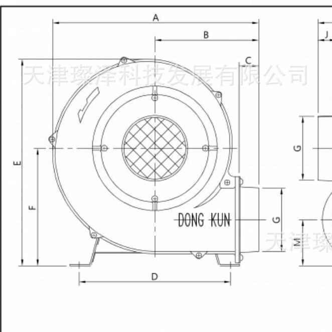 DONGKUN	DB-270     风机 鼓风机 风扇