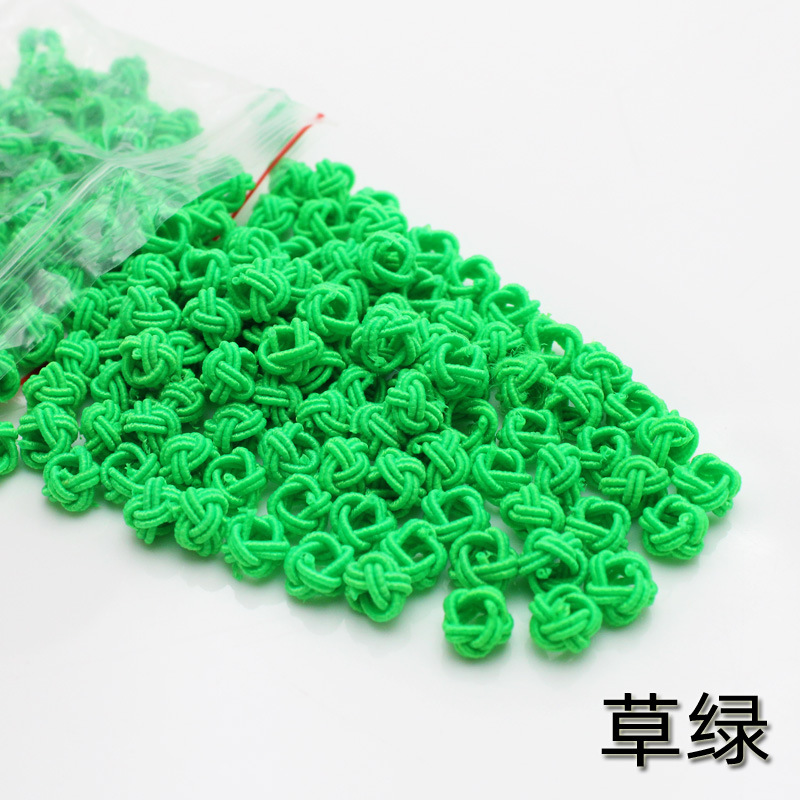 Venta al por mayor piña hebilla DIY material hecho a mano piña nudo chino nudo accesorios 6mm nylon piña nudo bolsa hebilla