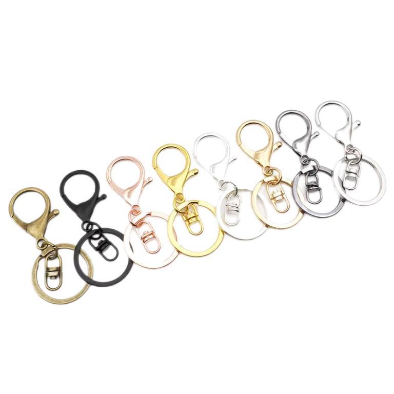 Llaveros galvanizados, cierres de langosta resistentes, accesorios de cadena en forma de 8 image 5