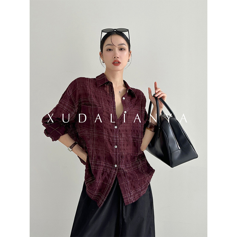 Cool and Breathable Sun Protection Long-Sleeved Tops for Women Summer Retro Wave Style Patterned Shirts Cool and Breathable Sun Protection Long-Sleeved Tops for Women Summer Retro Wave Style Patterned Shirts