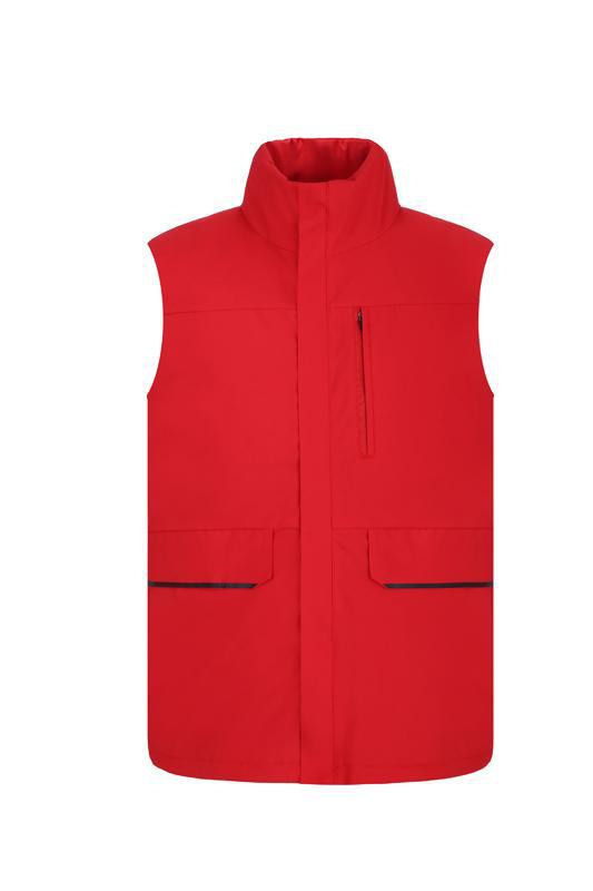 빨간 파카 조끼