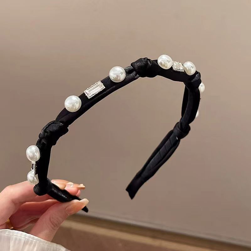 韓国版の古金の高級感の百合の髪のカチューシャの女性は外出して顔を洗って簡単にカチューシャを出します。|undefined