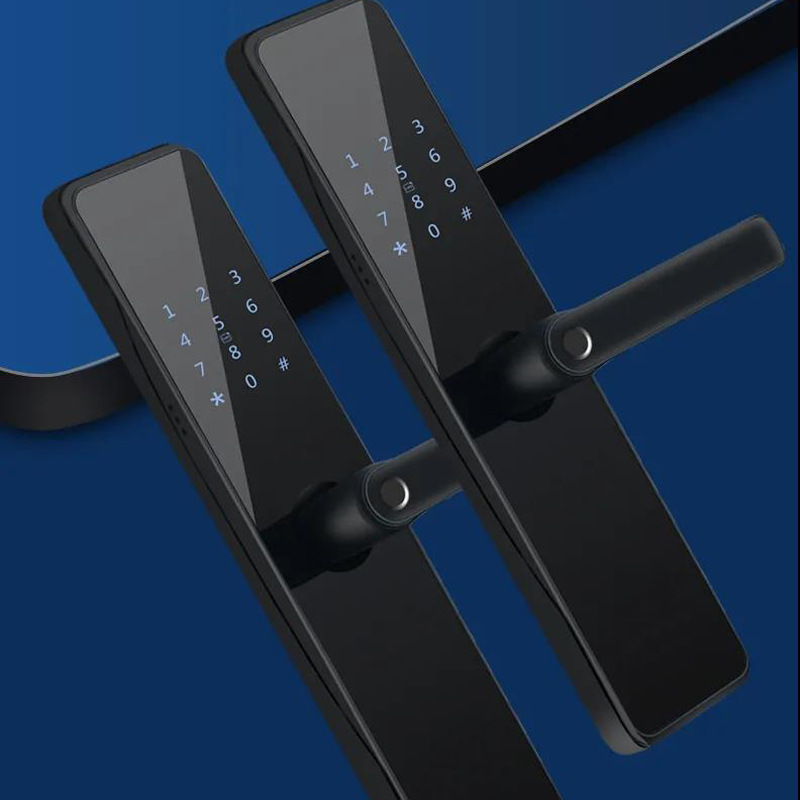 WIFI版本室内木门一握开锁指纹锁家用出租房APP远程控制防撬报警