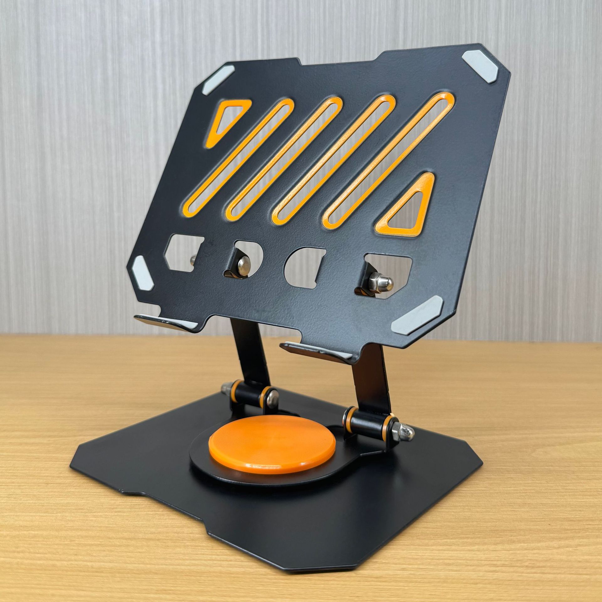 Popular carbon steel 360-degree rotating mobile phone holder desktop metal portable storage foldable lazy broadcast live streaming holder