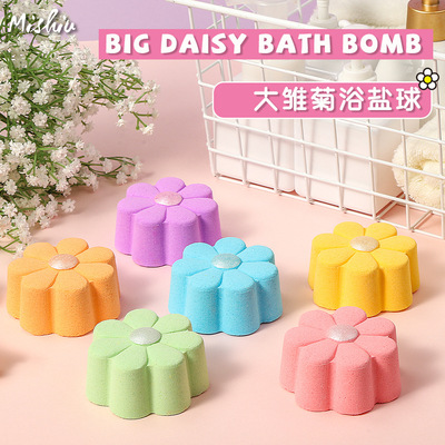 Manufactor wholesale new pattern Daisy Balls Flower shape Bath Bath essential oil 110g bathbombs