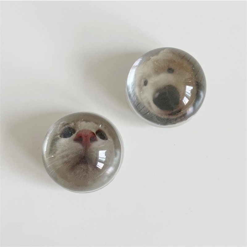 20g Weight Mobile Phone Universal Applicable Brands Airbag Bracket Classification Crystal Ball Material Animal Pattern Cute Style Animal Crystal Ball Cute Mobile Phone Universal Airbag Bracket 4
