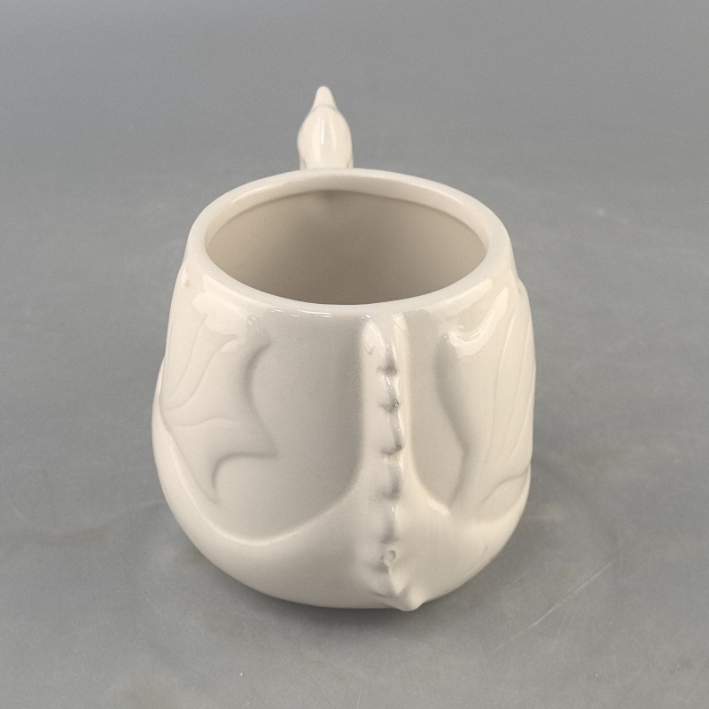 Cerámica DIY33D Dinosauro en forma de taza ins taza adorable alto valor con pigmento puede pintarse agua potable