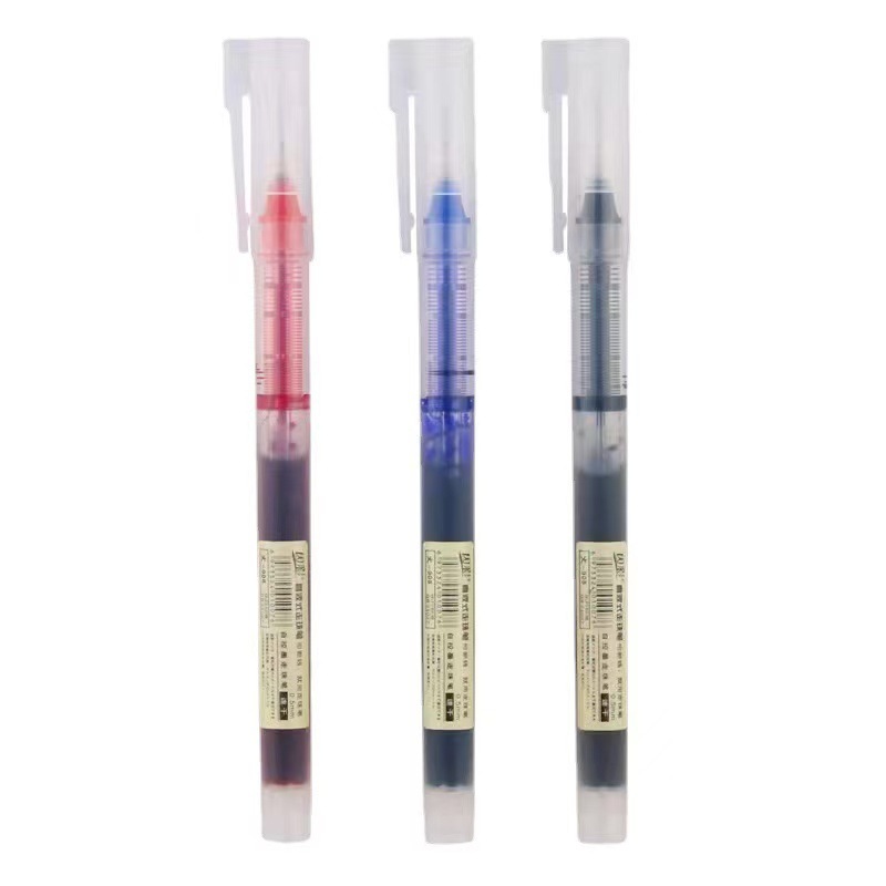 直液式速干走珠笔0.5黑红蓝色高颜值ins学生考试必备简约大容量|undefined