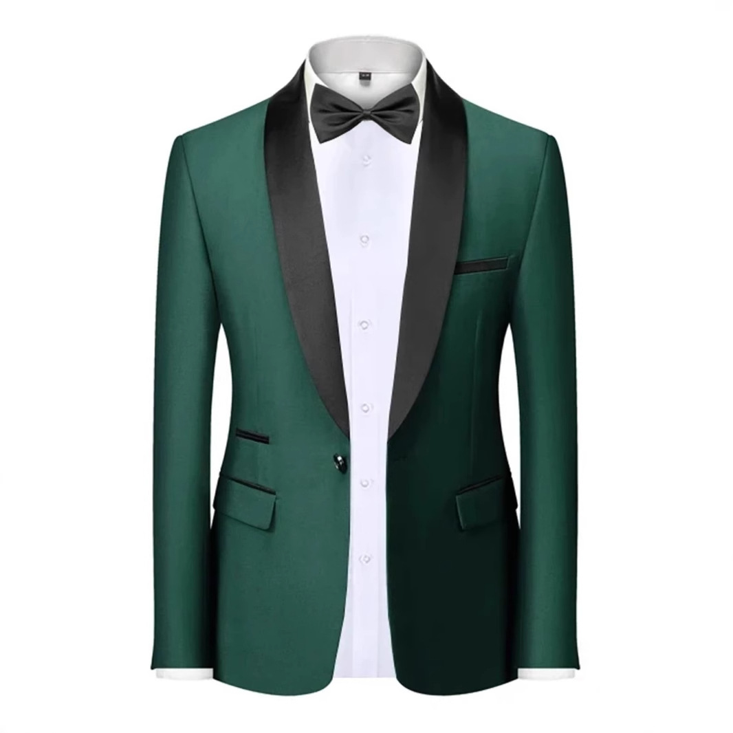 Hostkostuum Heren Multi-color Jas Slim Fit Formele Kleding Bruiloft Zanger Optreden Outfit Jeugd Studiopak_voghion.com