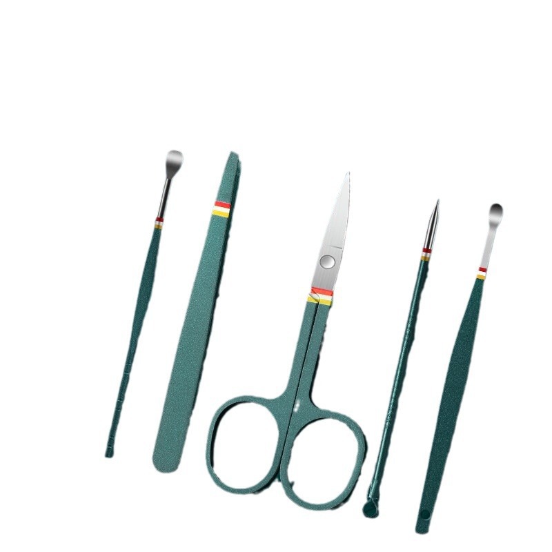 Cuchara cortadora de uñas doméstica pinzas de garganta regalo de marea nacional de acero inoxidable oreja cortadora de uñas conjunto pinzas de uñas