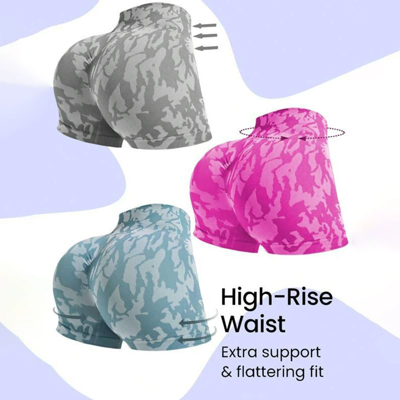 Новые трансграничные узкие шорты для йоги с принтом тай-дай, утягивающие спортивные штаны с высокой талией, подтягивающие ягодицы, тренировки для бега, фитнеса, удлинение ног