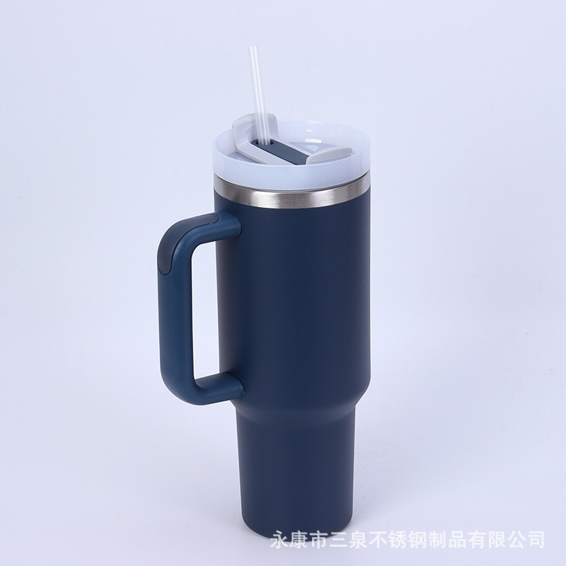 Amazon nuevo 40oz mango helado ventosa 304 taza de coche aislamiento cerveza fría cola taza de agua del coche